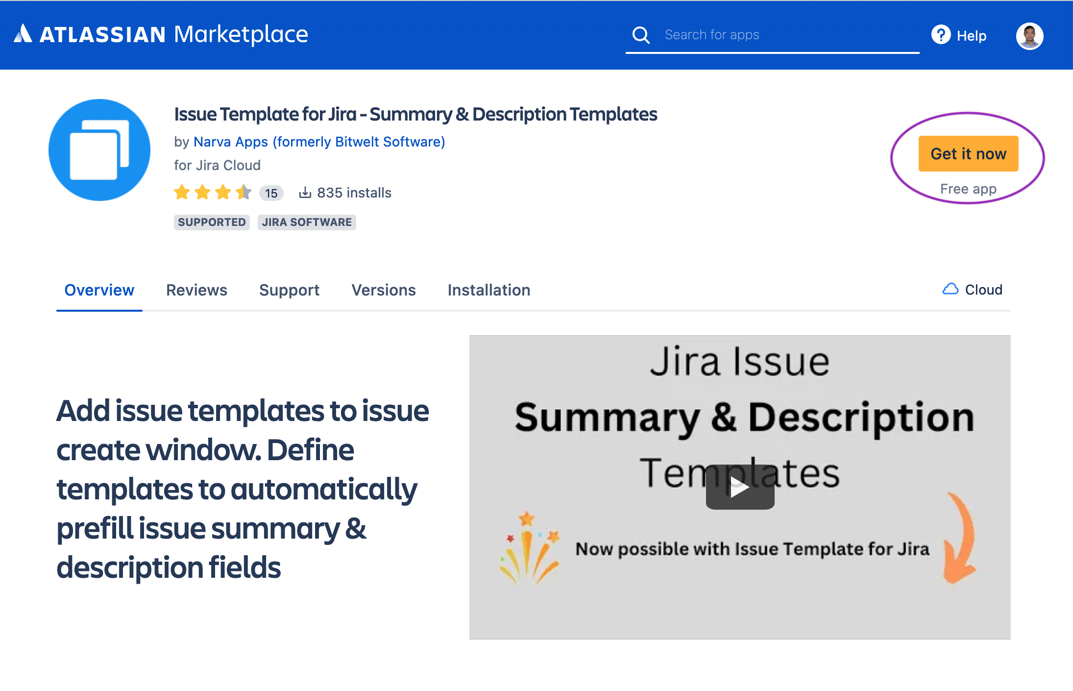 Issue Template for Jira - Atlassian Marketplace